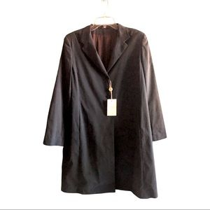 Cinzia Rocca Green-Blue Coat Women's Trench Thigh-Length Light Jacket UNWORN